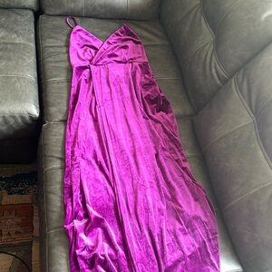 Lulus floor length purple/pink dress size large